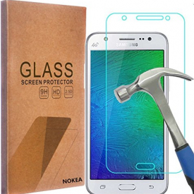 Samsung Galaxy J7 Screen Protector, NOKEA [Tempered Glass] with [9H Hardness] [Crystal Clear] [Easy Bubble-Free Installation] [Scratch Resist] (for Galaxy J7)