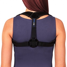 Posture Corrector for Women and Men Under Clothes by RiptGear – Adjustable Shoulder and Back Posture Corrector Brace with Clavicle Support, Shoulder Alignment, Upper Back Brace
