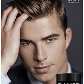 Rodante Tough Strong Matte Paste Wax Hair Pomade for Men with Beeswax & Soy Protein Styling Product for Volume, Messy & Extra Strong Hold Made in USA 2 oz