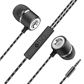 Earphones, CHSMONB Bass Stereo Earbuds Headphones,In Ear Headphones with Mic and 3.5mm Audio Portfor SmartPhones Laptop Tablets MP3 Players.