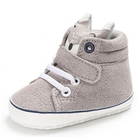 ❀Child Boots,High Cut Shoes Toddler Winter Baby Fox Sneakers Anti-Slip Soft Sole Shoes By Orangeskycn (12~18 Month, Gray)
