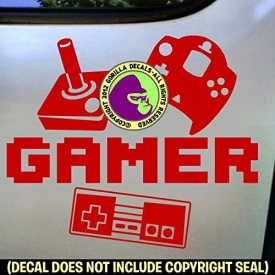 GAMER Video Game Controller Vinyl Decal Sticker D