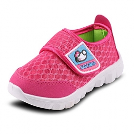 Baby Sneaker Shoes For Girls Boy Kids Breathable Mesh Light Weight Athletic Running Walking Casual Shoes(6 M US Toddler,Pink,22)