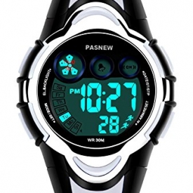 Waterproof Boys/Girls/Kids/Childrens Digital Sports Watches for 5-12 Years Old (grey)