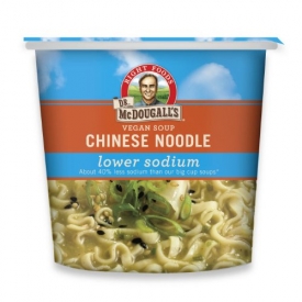 Dr. McDougall’s Right Foods Vegan Chinese Noodle Soup,Lower Sodium, 1.4-Ounce Cups (Pack of 6)