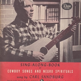 Carl Sandburg Cowboy Songs & Black Spirituals Sing-Along-Book Decca Records 1947