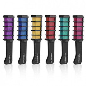 Rosenice Hair Chalk Comb Shimmer Temporary Hair Color Cream 6pcs