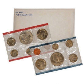 1978 United States Mint Uncirculated Coin Set in Original Government Packaging