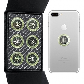 Cell Phone Radiation Protector Shield Sticker-The Best EMR/EMF Neutralizer For Cell Phone，Mobile Phone, iPhone, iPad (Silver 6pcs）