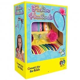 Creativity for Kids Fashion Headbands Craft Kit, Makes 10 Unique Hair Accessories
