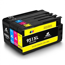 IKONG 950XL 951XL New Updated Compatible for HP 950 951 Ink Cartridge ,One Set Works with HP OfficeJet Pro 8600 8610 8620 8100 8630 8660 8640 8615 8625 276DW 251DW 271DW