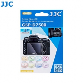 JJC 0.01″ Glass Screen Protector for Nikon D7500 DSLR Digital Camera, includes Shoulder Screen / Sub-screen PET Film Protector