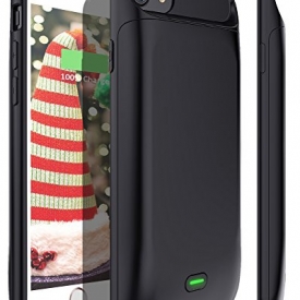 iPhone 7/8 Battery Case, Stoon 5000mAh Portable Charger Case Rechargeable Extended Battery Pack Protective Backup Charging Case Cover for Apple iPhone 7/ 8(4.7 Inch) (Black)