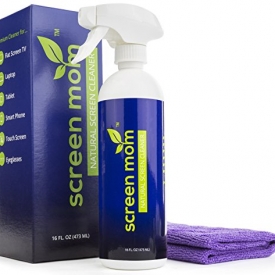 Screen Cleaner Kit – Best for LED & LCD TV, Computer Monitor, Laptop, and iPad Screens – Contains Over 1,572 Sprays in each Large 16 ounce Bottle – includes Premium Microfiber Cloth