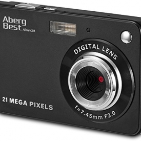 Aberg Best 21 Mega Pixels 2.7″ LCD Rechargeable HD Digital Camera – Digital video camera – Students cameras – Handheld Sized Digital Camcorder Indoor Outdoor for Adult /Seniors / Kids (black)