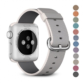 Woven Nylon Replacement Band for the Apple Watch by Pantheon, Women’s or Men’s, Strap fits the 38mm or 42mm for Apple iWatch 1, 2, 3 and Nike edition