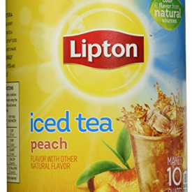 Lipton Iced Tea Mix, Peach 10 qt (Pack of 6)