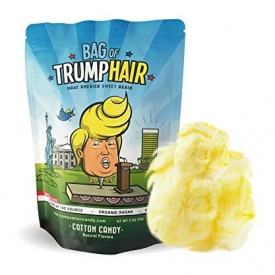 Bag of Trump Hair| 3oz of Cotton Candy (Organic Sugar, Natural Flavoring, Gluten Free) | Funny Bipartisan Donald Trump Gag Gift for Friends, Moms, Dads, Grads, Birthday Boys or Girls
