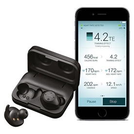 Jabra Elite Sport True Wireless Waterproof Fitness & Running Earbuds with Heart Rate and Activity Tracker – Advanced wireless connectivity and charging case – 4.5 Hour