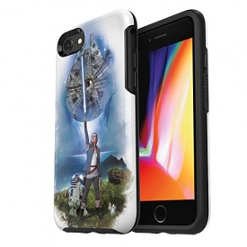 OtterBox SYMMETRY SERIES Star Wars Case for iPhone 8 & iPhone 7 (NOT Plus) – Retail Packaging – ON AHCH-TO (BLACK/BLACK/ON AHCH-TO)