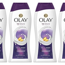 Olay Age Defying with Vitamin E Body Wash, 22 oz, (4 Count)