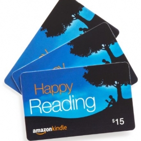Amazon.com $15 Gift Cards, Pack of 3 (Amazon Kindle Card Design)