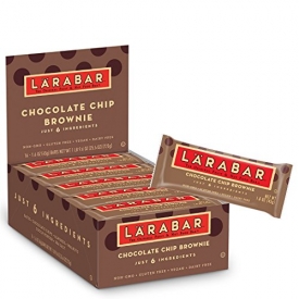 Larabar Gluten Free Bar, Chocolate Chip Brownie, 1.6 oz Bars (16 Count)