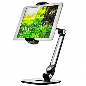 Ipad Stand – Adjustable Tablet Holder for 6 to 13 inch Tablets and Phones for the Table, Desk, Kitchen, Office – by Bontend