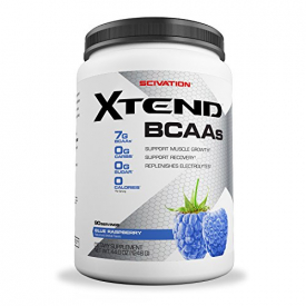 Scivation Xtend BCAA Powder, Branched Chain Amino Acids, BCAAs, Blue Raspberry, 90 Servings