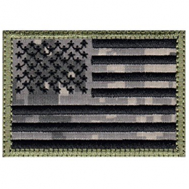 MULTI OPTION Full United States Flag US Flag Tactical Morale Hook+Loop Patch (Velcro-DIGICAM)