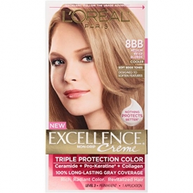 L’Oreal Excellence Triple Protection Color Creme Haircolor,8BB Medium Beige Blonde