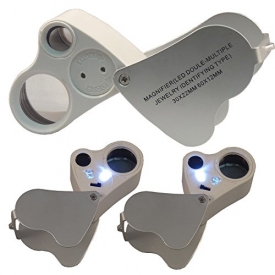 BlueDot Trading 2 in 1 30 x 60x Magnified Jewellers Loupe