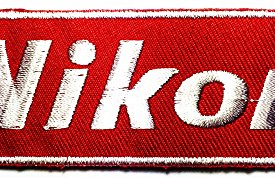 Nikon Red Dslr Digital Camera Photographer logo patch Jacket T-shirt Sew Iron on Patch Badge Embroidery