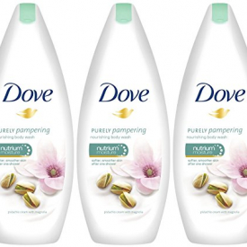 Dove Purely Pampering Body Wash, Pistachio Cream with Magnolia, 16.9 Ounce / 500 Ml (Pack of 3)