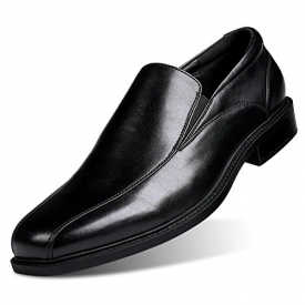 Men’s Dress Formal Shoes Leather Lining Slip-On Loafer Bussiness Shoes (8.5 D (M) US)