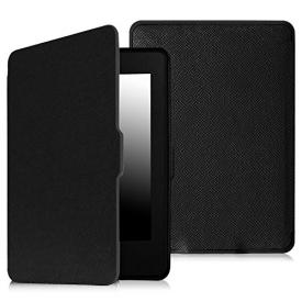 Fintie Slimshell Case for Kindle Paperwhite – The Thinnest and Lightest PU Leather Cover with Auto Sleep/Wake for all-new Amazon Kindle Paperwhite (Fits all 2012, 2013, 2015 and 2016 Versions), black – EKD0021AD-US