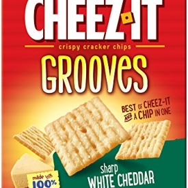 Cheez-It Grooves Crispy Snack Crackers, White Cheddar, 17 Ounce