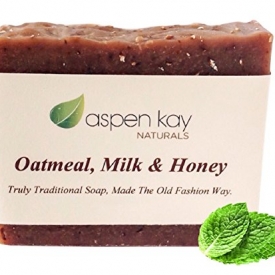 Oatmeal Soap Bar. With Organic Honey, Goats Milk, & Organic Shea Butter, Can Be Used as a Face Soap or All Over Body Soap. For Men, Women & Teens. Gentle Exfoliating Soap, For All Skin Types. GMO Free, Preservative Free. Each Bar Is Handmade By Our Artisan Soap Maker. 4oz Bar. No Animal Testing – Cruelty Free. Natural & Organic Soap. Satisfaction Guaranteed.