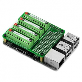Electronics-Salon Pi Screw Terminal Block Breakout Module, for Raspberry Pi.