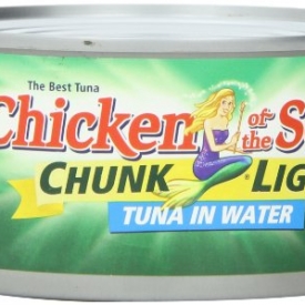 Chicken of the Sea, Chunk Light Tuna in Water, 12-Ounce Tins (Pack of 24)