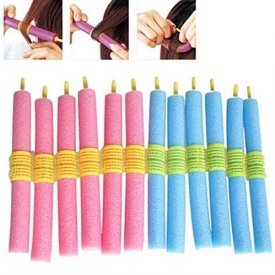 No Heat Hair Curlers – Hooded Hair Dryer – Curly Hair Products – Hair Curler – Flexible Curling Rods – New 12pcs Soft Foam Anion Bendy Hair Tool Hair Rollers Curlers Cling