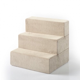 Zinus 3-Step Comfort Pet Stairs / Pet Ramp / Pet Ladder, Medium
