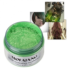 Green Colour Hair Wax | Temporary Color Hair Wax | Mofajang Hair Coloring Material
