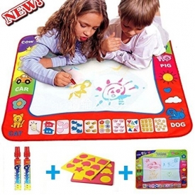 Water drawing mat painting – Learning doodle board toy – Baby Toys for 2/3/4/5/6 years old boys & girls – Baby gift