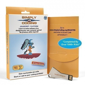 Coding for Kids – Game Design Animation Software – Ages 11+ – BETTER than Scratch or Minecraft Mods- Learn to Code Real Javascript – Fun Computer Programming Projects and Video Gaming Logic (PC & Mac)