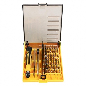 Portable Opening Tool Compact Screwdriver Kit Set with Tweezers & Extension Shaft 45 in 1 Professional For Precise Repair or Maintenance Laptop Computer Phone iPhone Electronic Products