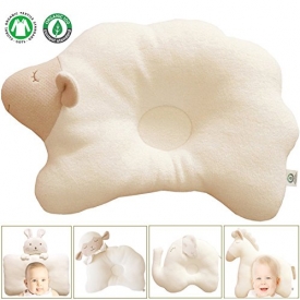 Organic Cotton Baby Protective Pillow – Cloud Lamb