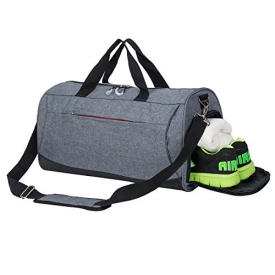 Sports Gym Bag with Shoes Compartment Travel Duffel Bag for Men and Women