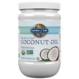 Garden of Life Organic Extra Virgin Coconut Oil – Unrefined Cold Pressed Coconut Oil for Hair, Skin and Cooking, 14 Ounce