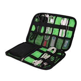 LIFEMATE Universal Cable Organizer Electronics Accessories Case USB Drive Shuttle/ Healthcare & Grooming Kit (black)